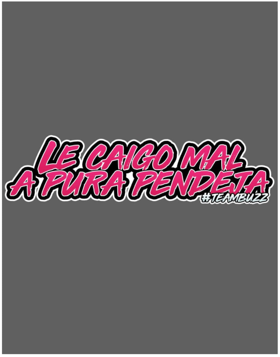 Sticker “Le caigo mal a pura pend*ja – #Ediciónespecial”