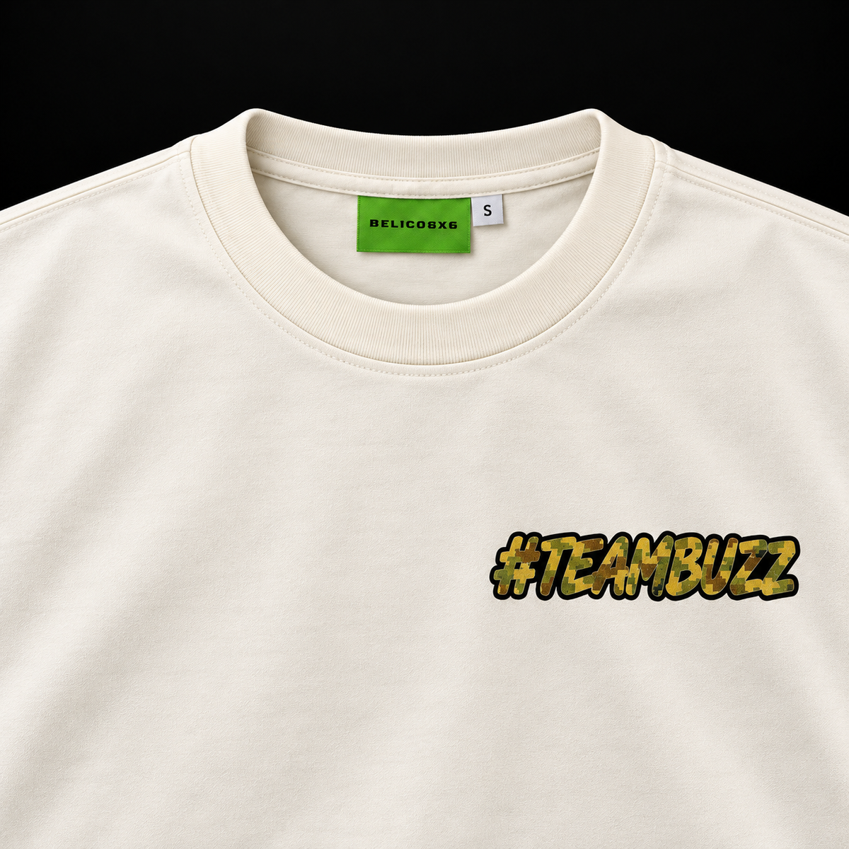ACTIVO - T-Shirt |  #TEAMBUZZ BEIGE