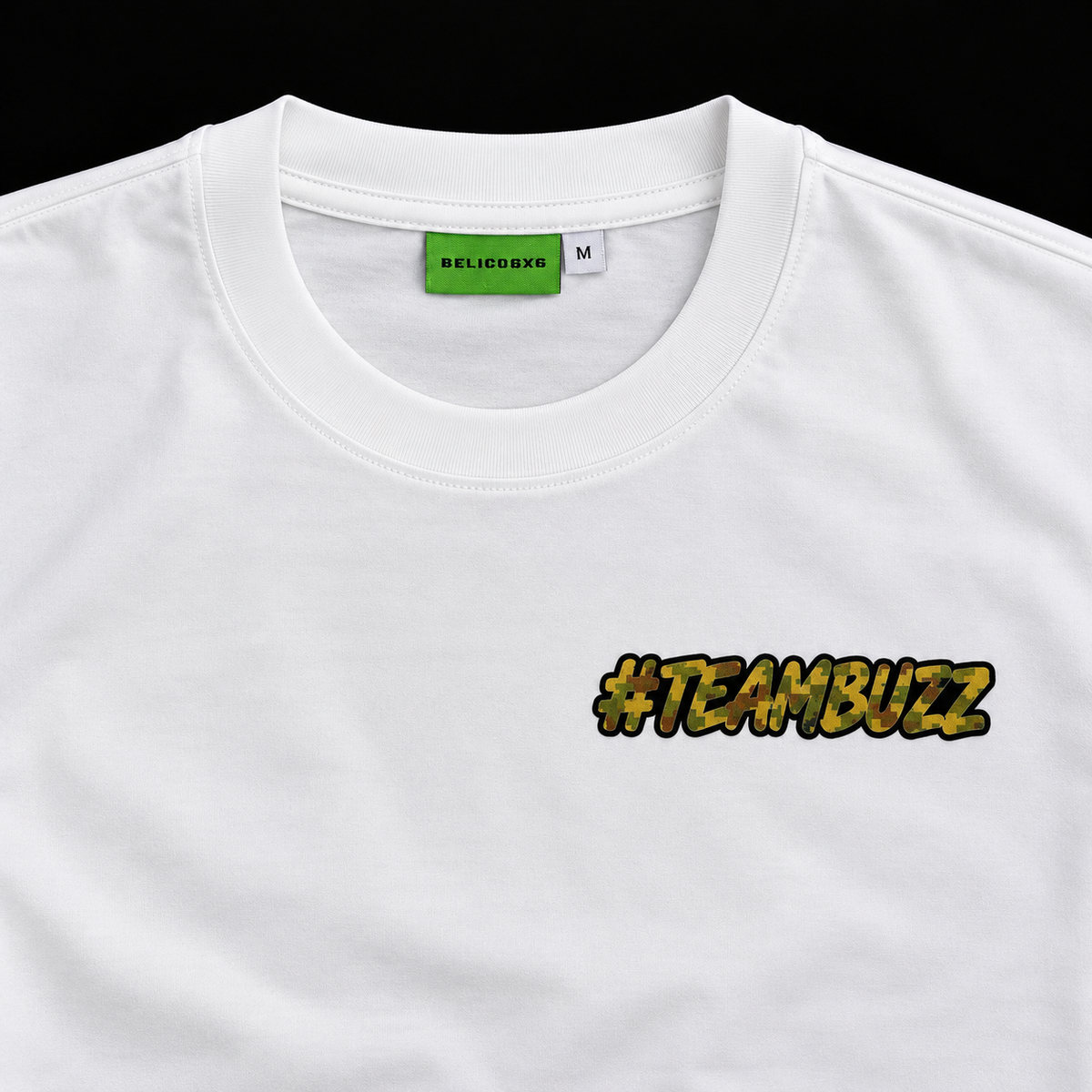 ACTIVO - T-Shirt |  #TEAMBUZZ WHITE