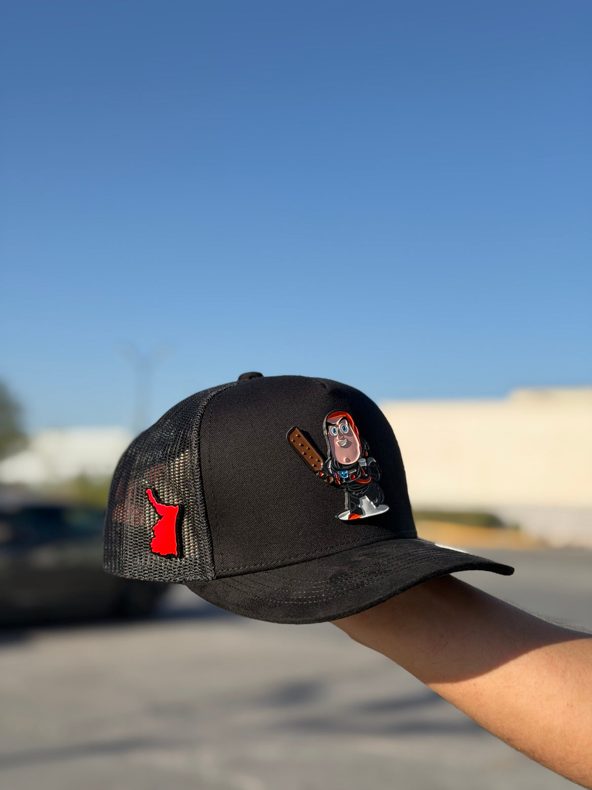 ACTIVO 🔥- Gorra Comando Estelar 3D - Metálica- Naranja 🟠 #TEAMBUZZ