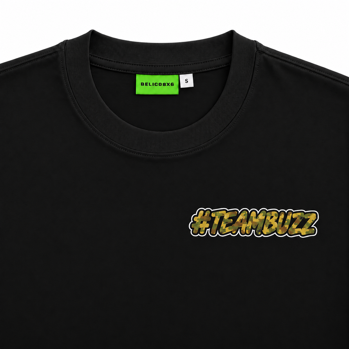ACTIVO - T-Shirt |  #TEAMBUZZ BLACK