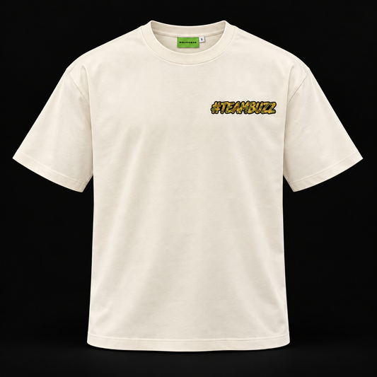 ACTIVO - T-Shirt |  #TEAMBUZZ BEIGE